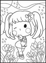 Girl Coloring Clipart sketch template