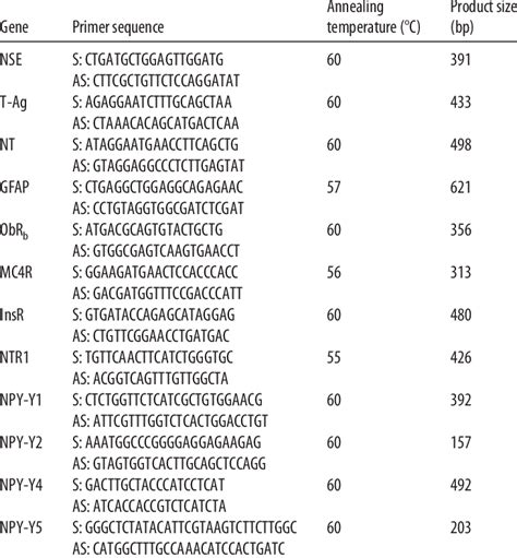 RT-PCR primer sequences | Download Table