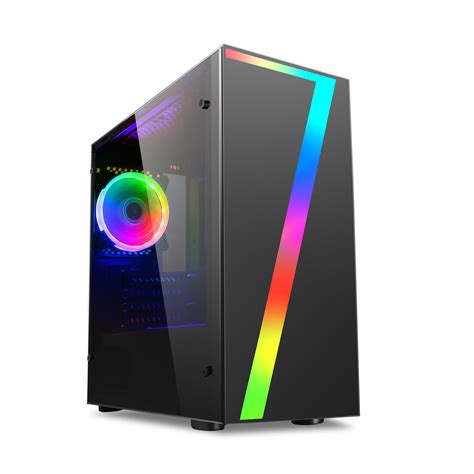 V13 Rgb Gaming Case Computer With Glass Micro Atx Computer Case Pc Case Desktop Gabinete Gamer ...