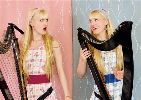 Harp Twins on Twitter: "Dueling Harps?! Our new 💜⚔️DUELING SISTERS⚔️💙 ...