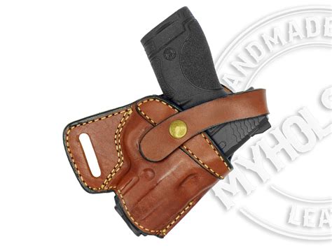 Smith & Wesson SHIELD 9mm SOB Small Of the Back Leather Holster – MyHolster