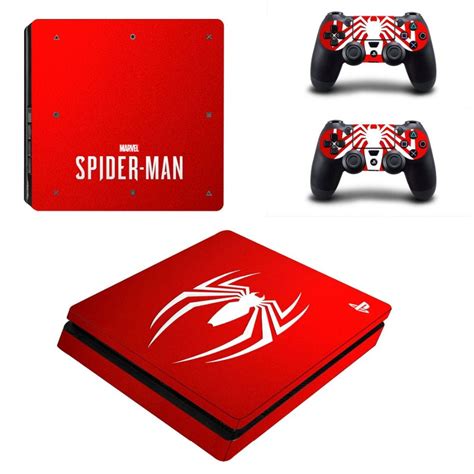 Spiderman Spider Man PS4 Slim Skin Sticker - ConsoleSkins.co ...