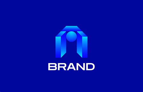 Blue - Gradient A Logo Design Template - TemplateMonster