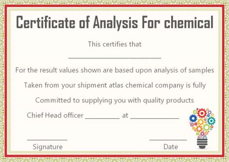 Certificate Of Analysis: 10 Templates Available for Word and PDF for Free - Template Sumo