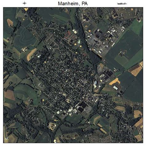 Aerial Photography Map of Manheim, PA Pennsylvania