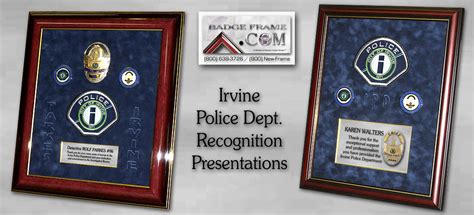 Irvine PD projects from Badge Frame