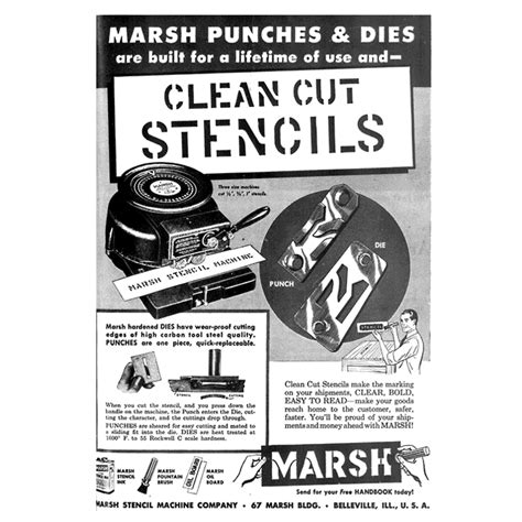 March Stencil Machine Co. Advert, 1951