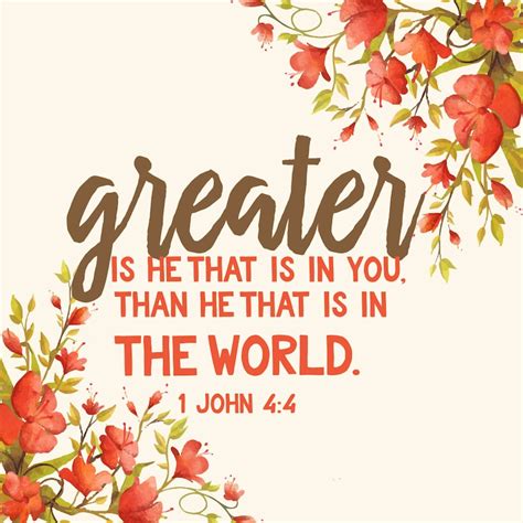 1 John 4 4 Greater Is He Who Is In You Scripture Bible Verse Etsy | Free Nude Porn Photos