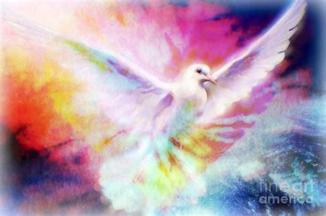 A Peace Dove Painting by Wbk