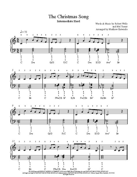 Christmas Songs Piano Sheet Music / Have Yourself A Merry Little ...