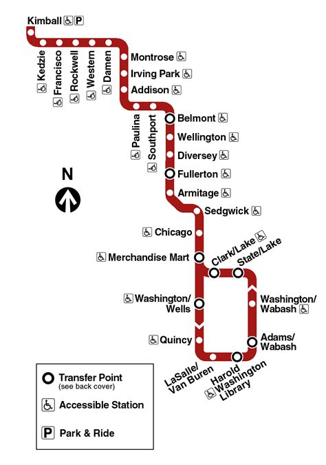 Brown Line Chicago | Brown Line Map And CTA Brown Line Stops (Kimball ...