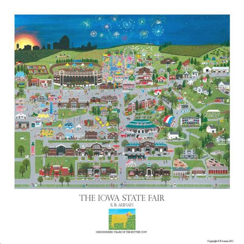 Iowa State Fair Map - Printable Map