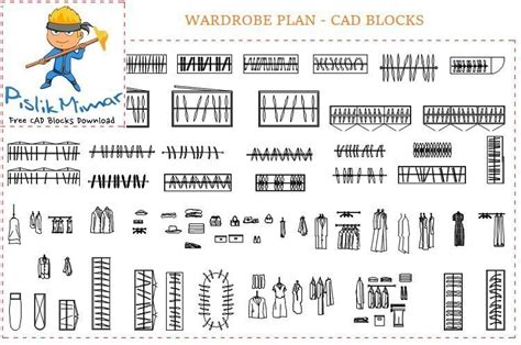 Wardrobe Plan Dwg Download ⏬ in AutoCAD Block (697,65 KB)