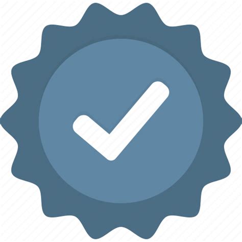 Badge, blue, check, verified icon