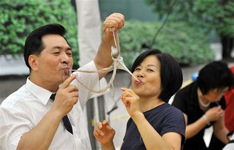 South Koreans Eating Live Octopus in Food Festival