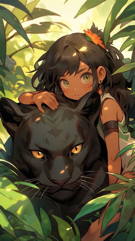 Bagheera and Mowgli in the jungle | Disegni, Animali, Supereroi