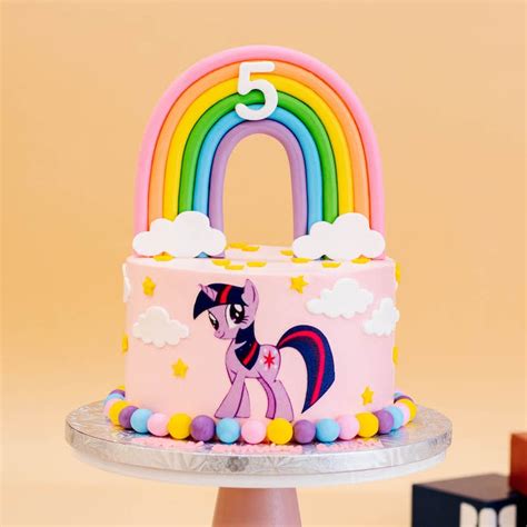 Mystical Rainbow Unicorn Birthday Cake