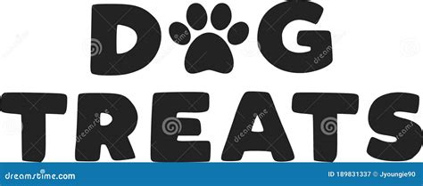 Dog Treats Vector Text Illustration Background Stock Vector ...