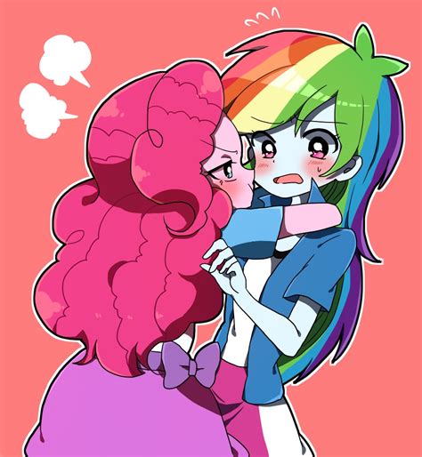 #1204922 - artist:lotte, dead source, equestria girls, female, humanized, imminent kissing… | My ...