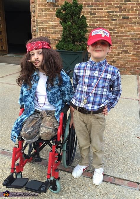 Lt. Dan and Forrest Gump Kids Halloween Costume