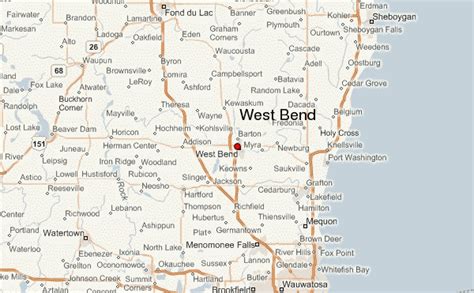 West Bend Wisconsin Map - North Port Florida Map