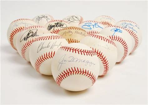 Autographed Baseball Collection with Hall of Famers (34)