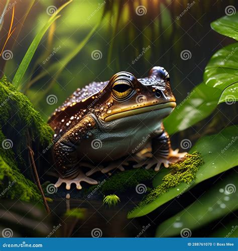 Frog in the Rainforest. Animal in the Rainforest Stock Photo - Image of ...