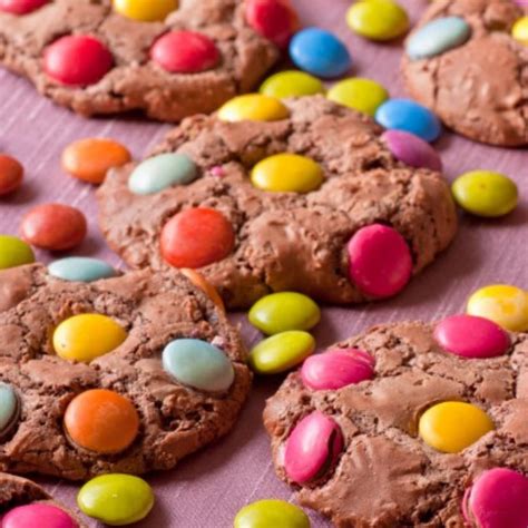 Chewy Chocolate Smartie Cookies | Ready in 20 Minutes | Delicious Everyday