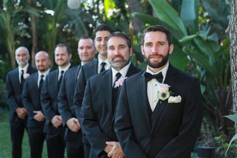 Classic Black Suit Groomsmen Apparel