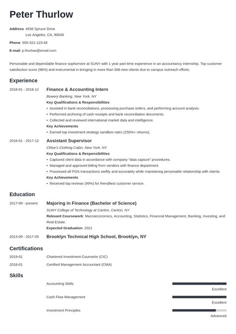 Resume for Internship: Template & Guide (20+ Examples)