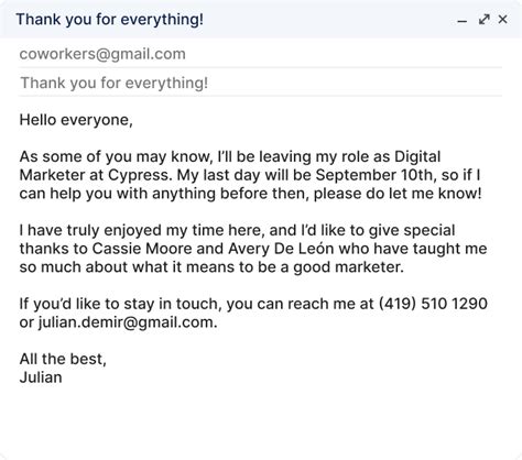 Guide and Templates For the Perfect Goodbye Email to Coworkers