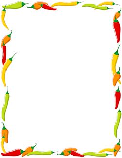 Chili Pepper Border | Chili pepper, Chili clip art, Clip art