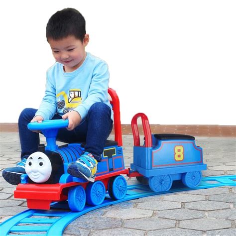 Thomas Electric Train Child Baby Walker Stroller Boys Toy Ride on Train with Railway Electric ...