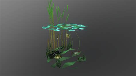 Freshwater lake - Diorama - 3D model by Bunslake [dbfff12] - Sketchfab