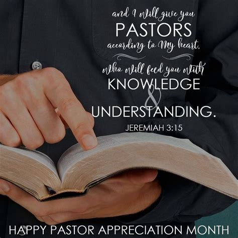 "And I will give you pastors according to my heart, who will feed you with knowledge … | Pastor ...