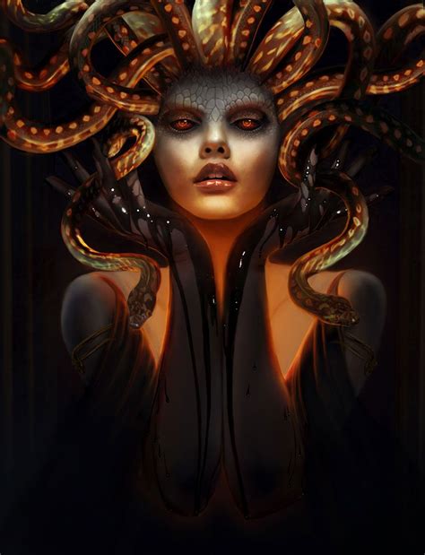 Ilustraciones para inspirarse #2 | Medusa gorgon, Mythical creatures, Mythology art