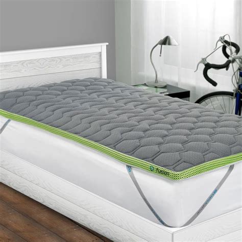 Bedgear Fusion Dri-Tec 2-inch Twin/Twin XL-size Latex Mattress Topper ...