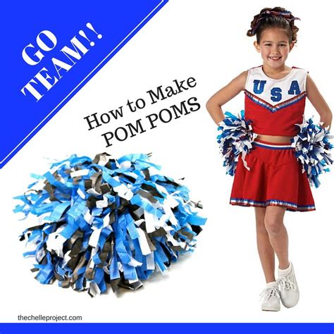 DIY Cheerleading Pom Pom's | Cheerleading pom poms, How to make a pom ...