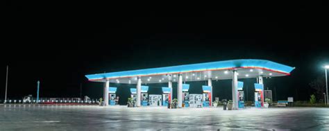 Energy Efficient LED Canopy Lights for Gas Stations