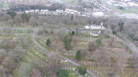 Woodside Cemetery and Crematorium, Paisley, Scotland by drone - YouTube