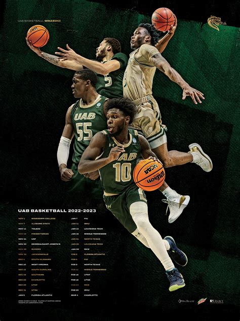 UAB Athletics - The 2022-23 UAB Men's Basketball Poster... | Facebook