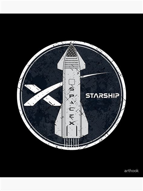 "Starship Vintage Emblem" Poster for Sale by arthook | Redbubble