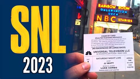 How to Get SNL Tickets in 2023! - YouTube