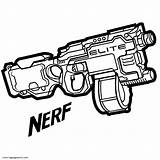 Elite Nerf Coloring Page  Free Printable Pages sketch template