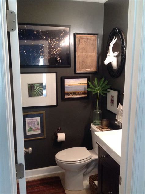 urbane bronze paint | via ckd southern surplus | Half bathroom decor ...