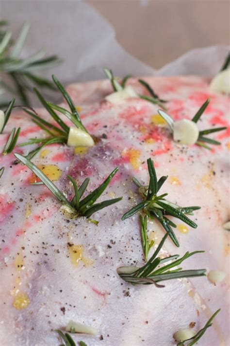 Slow Cooker Roast Lamb with Lemon, Rosemary and Garlic - Easy Peasy Meals