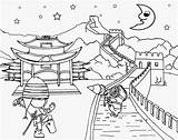 Coloriage Chine  100 Pages à Colorier Imprimer Gratuits sketch template
