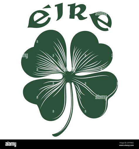 Irish Flag Four Leaf Clover