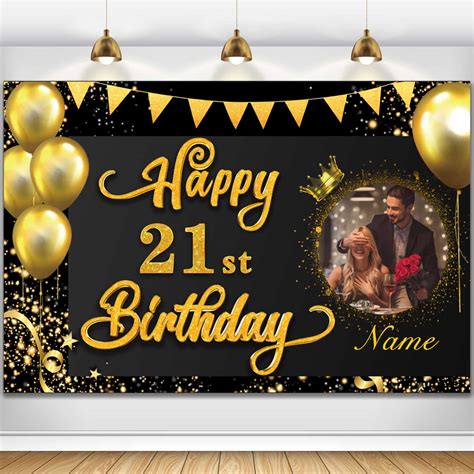 Happy 21st Birthday Banner