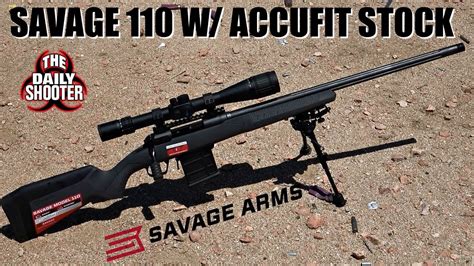 Savage 110 Tactical .308 With AccuFIt Stock Review HD - YouTube